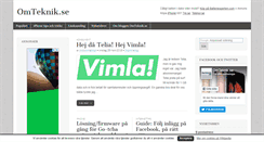 Desktop Screenshot of omteknik.se